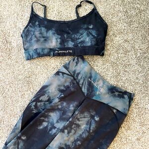 Alphalete surface power legging and bra top